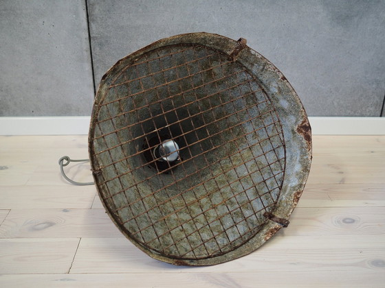 Image 1 of Metalen lamp, industriële stijl, 1950S