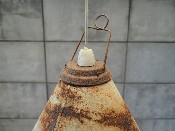 Image 1 of Metalen lamp, industriële stijl, 1950S