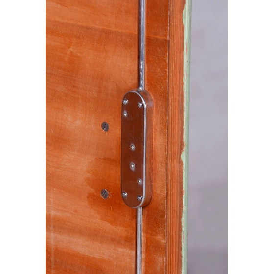 Image 1 of Vintage Bauhaus groen chromen kast voor Hynek Gottwald, Tsjecho-Slowakije 1930