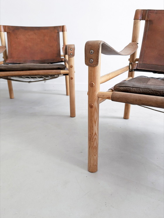 Image 1 of 2x Arne Norell 'Sirocco' Safari Stoelen