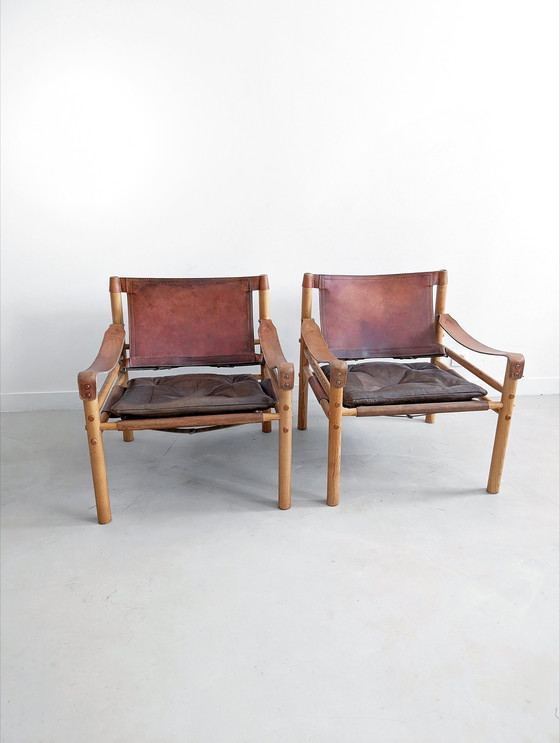 Image 1 of 2x Arne Norell 'Sirocco' Safari Stoelen