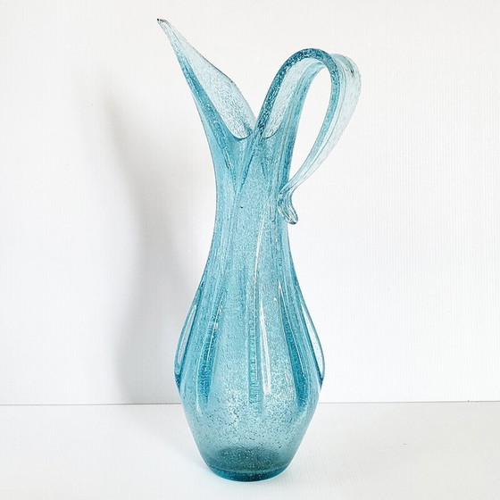 Image 1 of Vintage Murano glazen vaas van Barovier en Toso, 1960