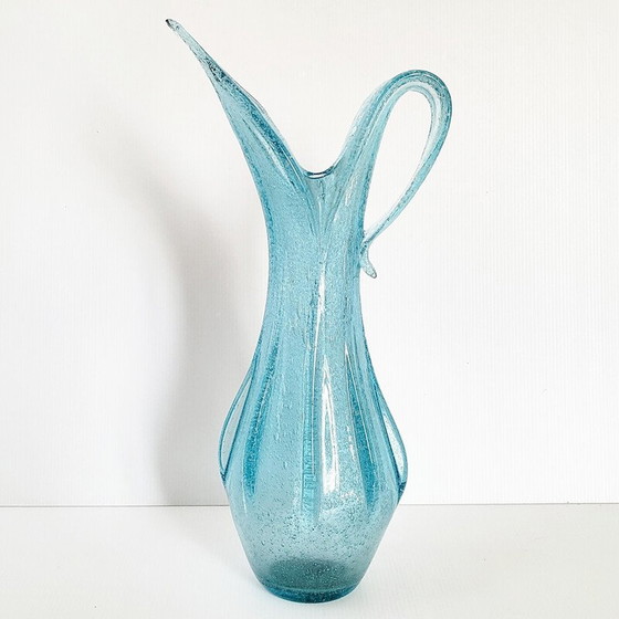 Image 1 of Vintage Murano glazen vaas van Barovier en Toso, 1960