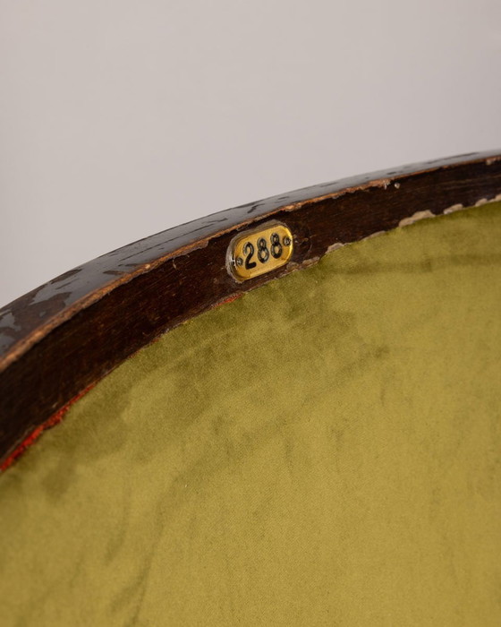 Image 1 of Vintage Italiaanse bioscoopstoel in groen fluweel, jaren 1960