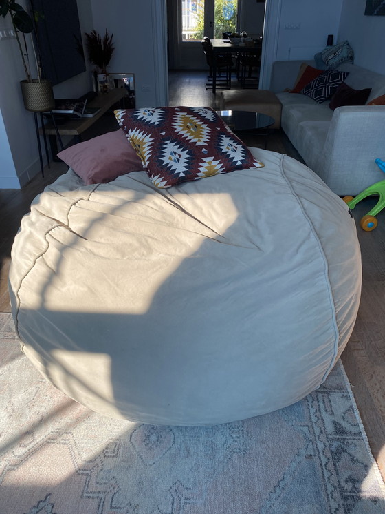 Image 1 of Vetsak Jumbo Beanbag Velvet Stone