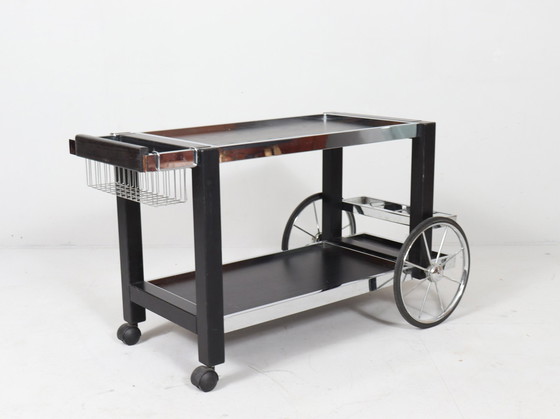 Image 1 of Vintage bar trolley/thee trolley, Frankrijk, jaren 1980