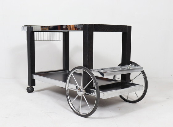 Image 1 of Vintage bar trolley/thee trolley, Frankrijk, jaren 1980