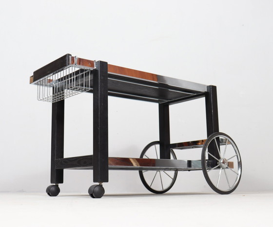 Image 1 of Vintage bar trolley/thee trolley, Frankrijk, jaren 1980