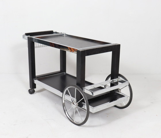 Image 1 of Vintage bar trolley/thee trolley, Frankrijk, jaren 1980