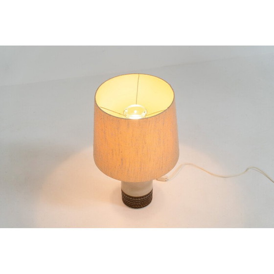 Image 1 of Vintage handgemaakte keramische tafellamp van Einar Johansen voor Søholm Stentøj, Denemarken 1960