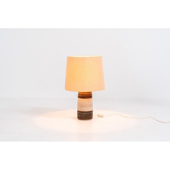 Image 1 of Vintage handgemaakte keramische tafellamp van Einar Johansen voor Søholm Stentøj, Denemarken 1960