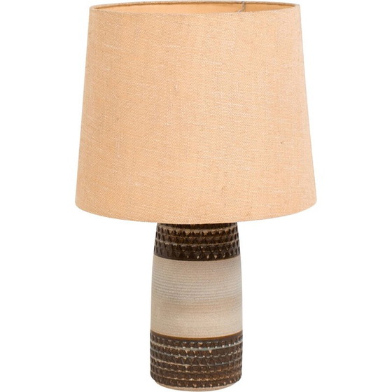 Image 1 of Vintage handgemaakte keramische tafellamp van Einar Johansen voor Søholm Stentøj, Denemarken 1960