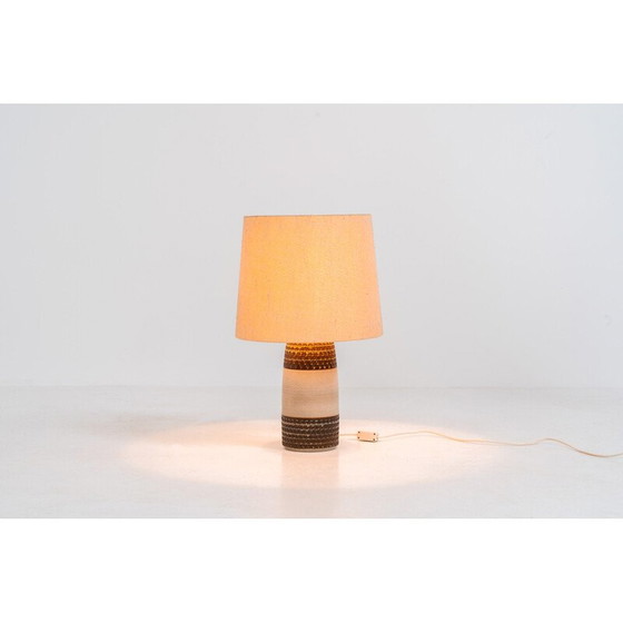 Image 1 of Vintage handgemaakte keramische tafellamp van Einar Johansen voor Søholm Stentøj, Denemarken 1960