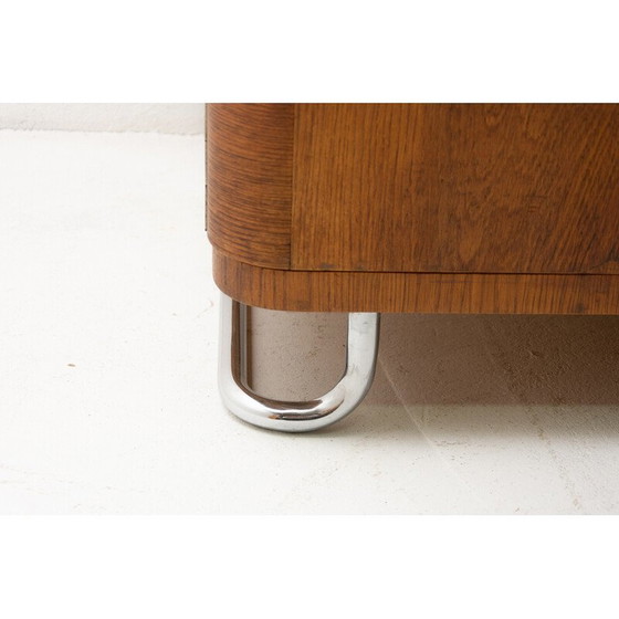Image 1 of Vintage Bauhaus eikenhouten kast door Vichr en Spol voor Kovona, Tsjecho-Slowakije 1930