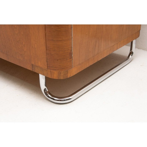 Image 1 of Vintage Bauhaus eikenhouten kast door Vichr en Spol voor Kovona, Tsjecho-Slowakije 1930