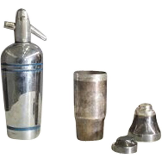 Image 1 of Vintage stalen shakers van Evio Evone voor Cinzano, 1970