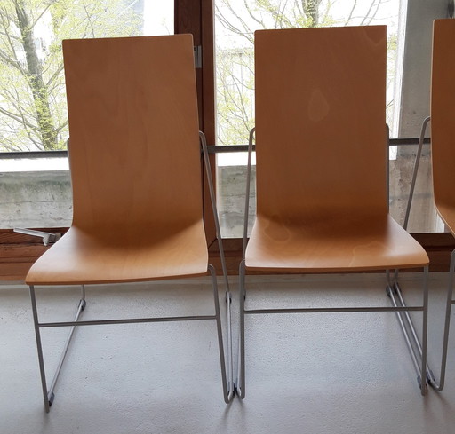 6x Sellex Hammok basis stoel deur Burkhard Vogtherr