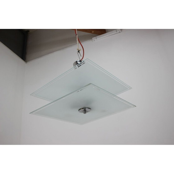 Image 1 of Vintage chromen kroonluchter, 1940