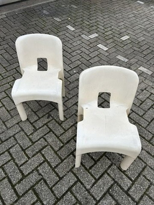 2x Joe Colombo Karetell Stoelen| set van 2 |1972