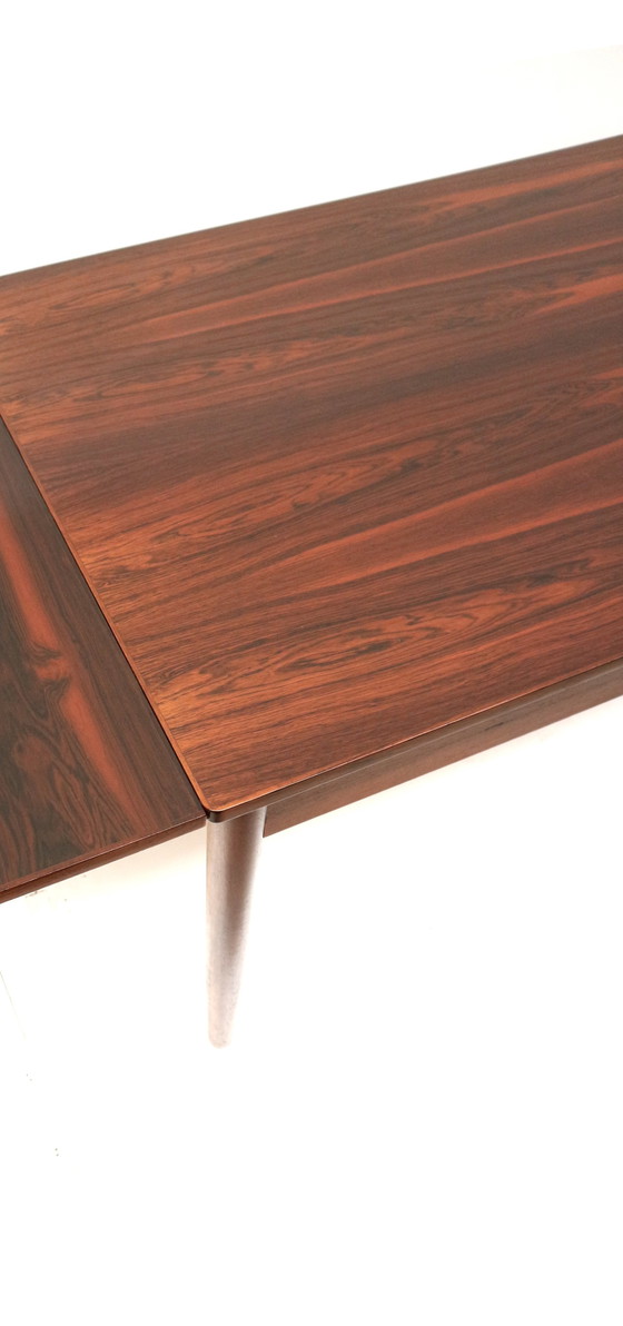 Image 1 of Vintage uitschuifbare palissander eettafel gemaakt in de jaren '60