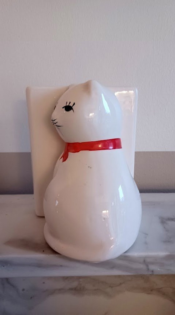 Image 1 of Vintage (1980) Katten Boeksteunen