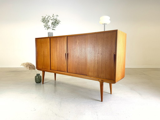 Mid Century Highboard Omann Jun Dressoir Gunni Omann Teakhout