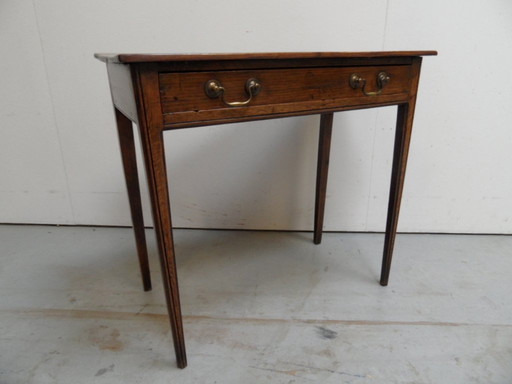 Antiek Eiken Sidetable