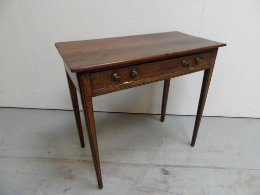 Antiek Eiken Sidetable