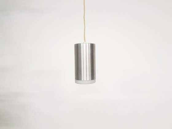 Image 1 of Raak hanglamp aluminium en melkglas