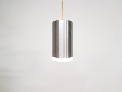 Raak hanglamp aluminium en melkglas