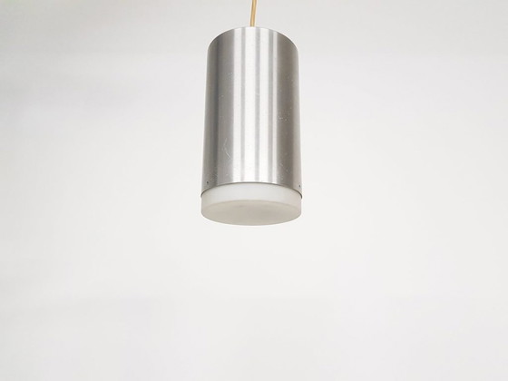 Image 1 of Raak hanglamp aluminium en melkglas