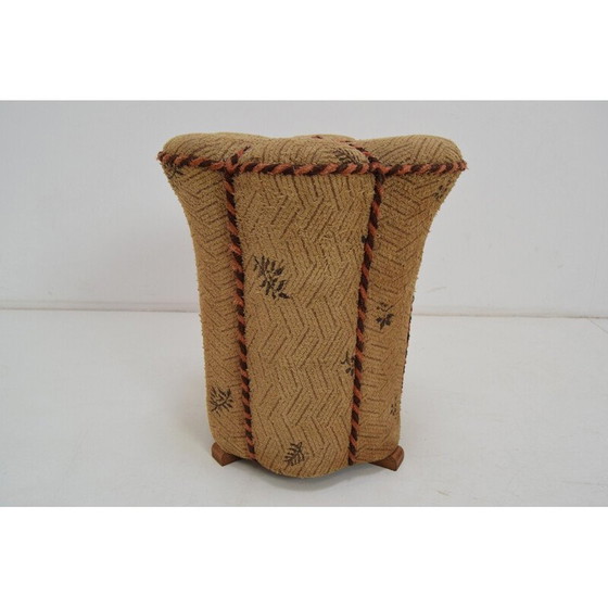 Image 1 of Mid-eeuws Art Deco tabouret voetenbankje, jaren 1930