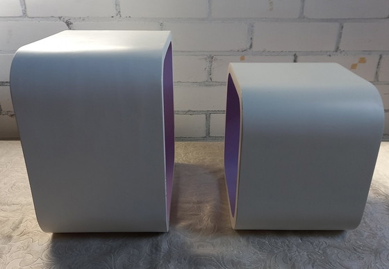 Image 1 of Vintage Planken - Modulaire Eenheden - Gelakt Hout - 1970-1980