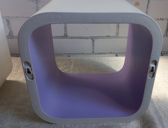 Image 1 of Vintage Planken - Modulaire Eenheden - Gelakt Hout - 1970-1980