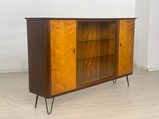 Mid Century hoge kast woonkamer vintage