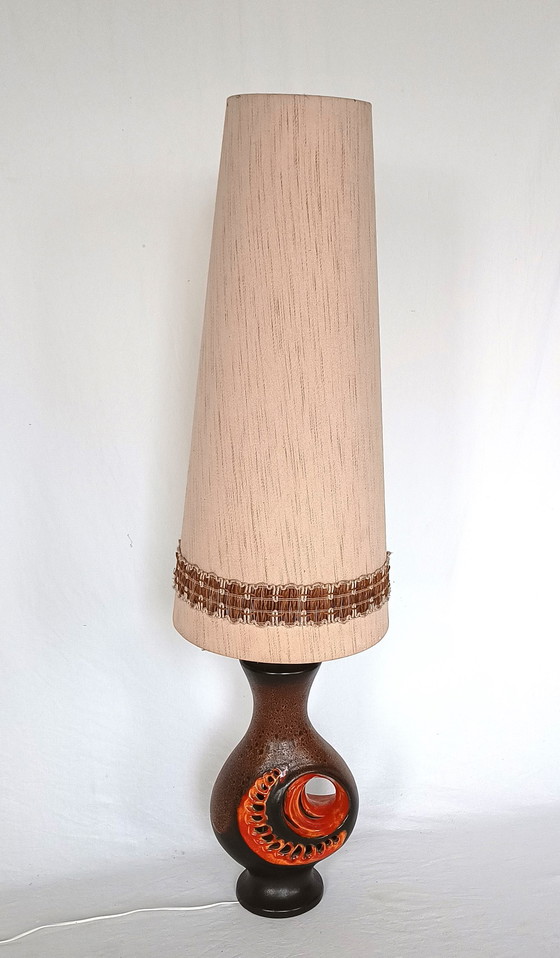 Image 1 of Herda Fat lava vloerlamp met originele kap