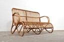Vintage rotan loungebank