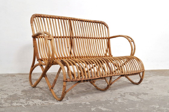 Image 1 of Vintage rotan loungebank