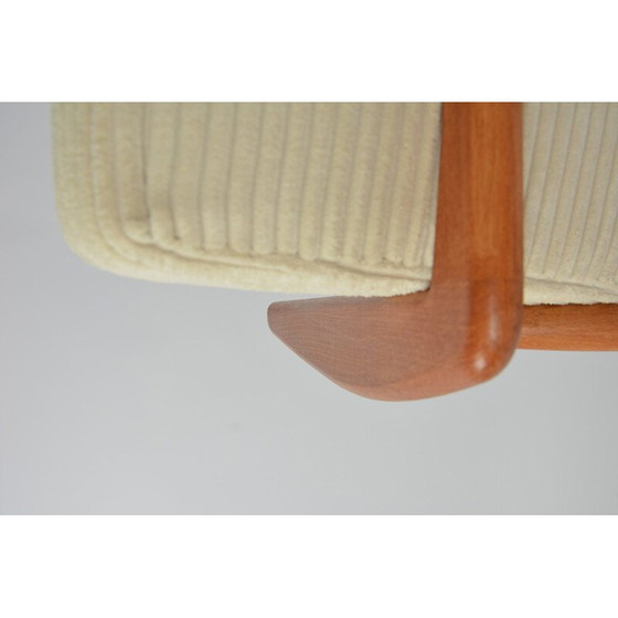 Image 1 of Vintage fauteuil model Z ivoor ribfluweel 1960