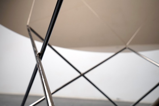 Image 1 of Vintage Duitse architecten salontafel met steronderstel, jaren 70