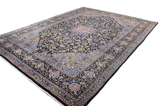 Origineel handgeknoopt Perzisch tapijt Kashan Fine 396 X 300 Cm Topconditie