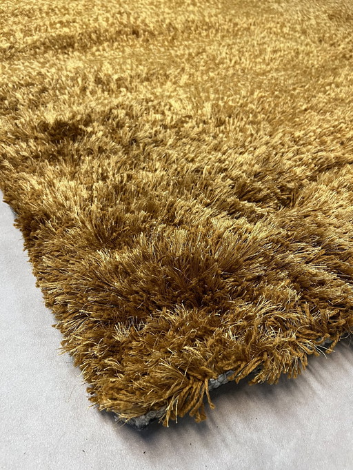 Nieuwe Vloerkleed In Verpakking Brinker Shaggy Gold