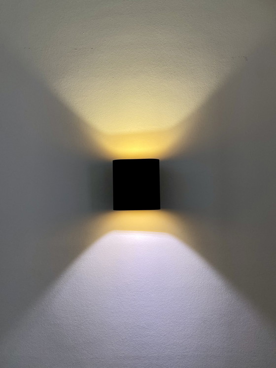 Image 1 of Modular Duell Up/Down Wandlamp Zwart/Goud