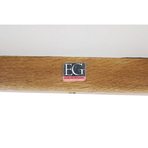 Image 1 of Vintage Razorblade fauteuil in massief eikenhout van Henning Kjærnulf voor EG Møbler, Denemarken 1960