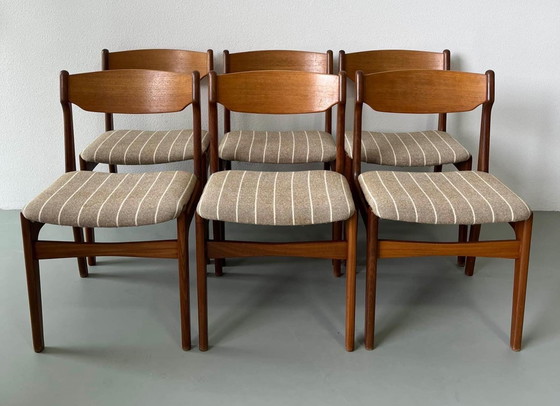 Image 1 of 6x Vintage Deens design stoelen