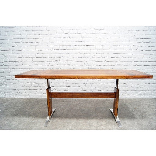 Vintage verstelbare palissander tafel van K & G, Duitsland 1960