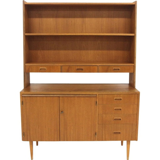 Vintage teakhouten secretaire, Zweden 1960