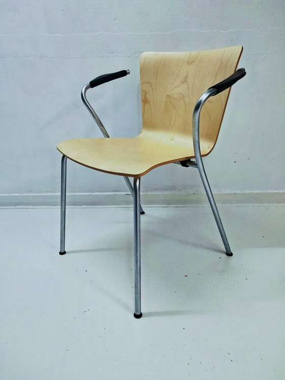 Image 1 of 12x Fritz Hansen Stoelen Vico Duo