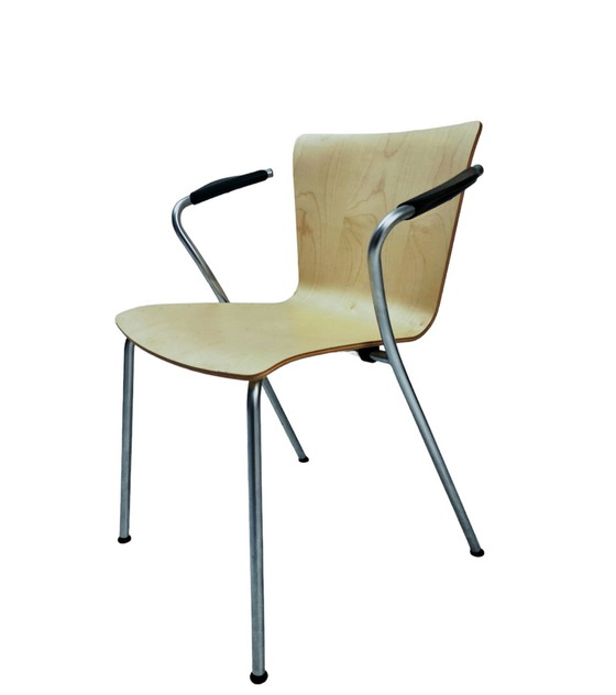 Image 1 of 12x Fritz Hansen Stoelen Vico Duo