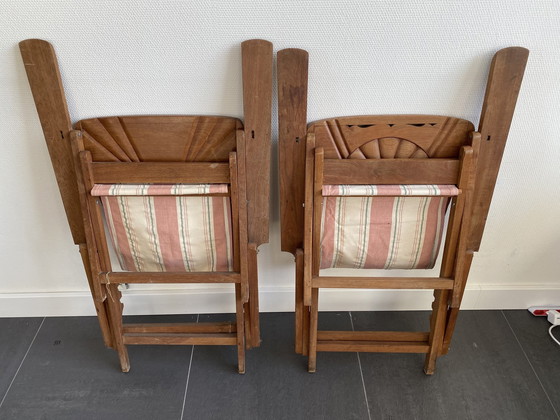 Image 1 of 2x Vintage Deckchairs